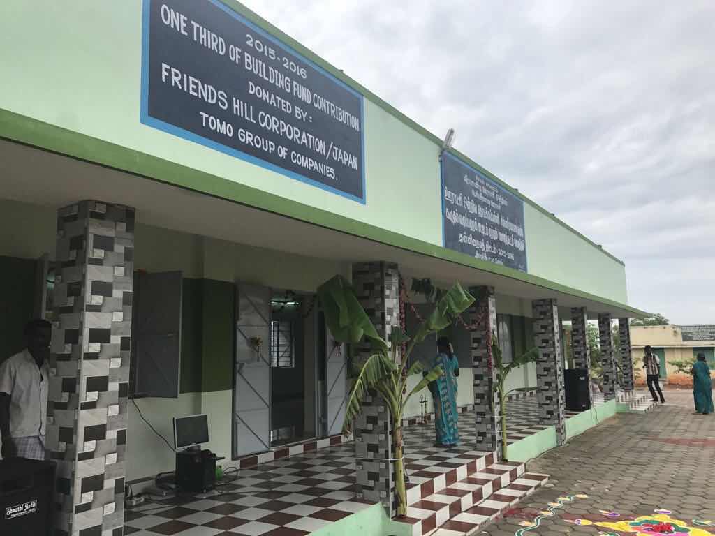インドの学校食堂建設活動 写真